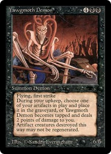 【ENG】《ヨーグモスの悪魔/Yawgmoth Demon》[ATQ]