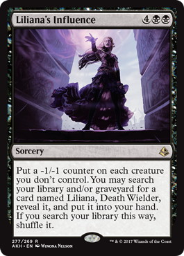 【ENG】《リリアナの影響/Liliana's Influence》[AKH]