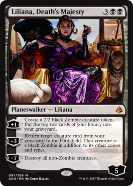【ENG】《死の権威、リリアナ/Liliana, Death's Majesty》[AKH]