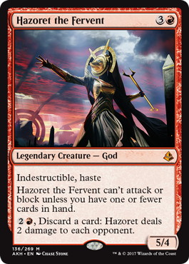 【ENG】《熱烈の神ハゾレト/Hazoret the Fervent》[AKH]