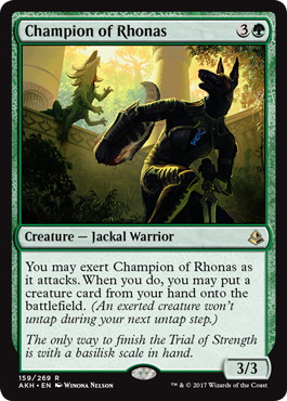 【ENG】《ロナスの勇者/Champion of Rhonas》[AKH]