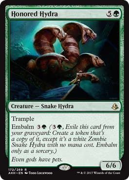 【ENG】《名誉あるハイドラ/Honored Hydra》[AKH]