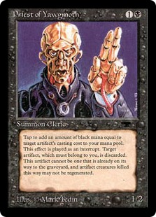 【ENG】《Priest of Yawgmoth》[ATQ]