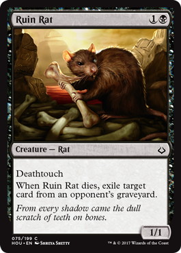 【ENG】【Foil】《廃墟ネズミ/Ruin Rat》[HOU]