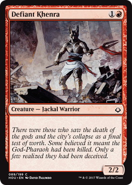 【ENG】【Foil】《果敢なケンラ/Defiant Khenra》[HOU]