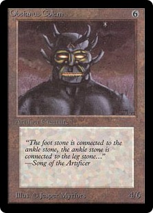 【ENG】《黒曜石のゴーレム/Obsianus Golem》[LEB]