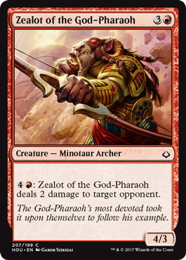【ENG】【Foil】《王神の盲信者/Zealot of the God-Pharaoh》[HOU]