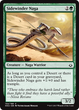 【ENG】【Foil】《横這ナーガ/Sidewinder Naga》[HOU]