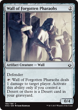 【ENG】【Foil】《忘れられた王族の壁/Wall of Forgotten Pharaohs》[HOU]
