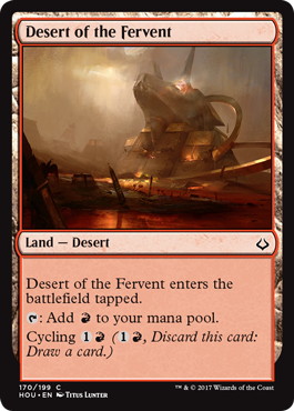 【ENG】【Foil】《熱烈の砂漠/Desert of the Fervent》[HOU]