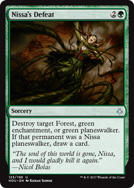 【ENG】【Foil】《ニッサの敗北/Nissa's Defeat》[HOU]