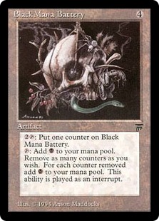 【ENG】《黒の魔力貯蔵器/Black Mana Battery》[LEG]