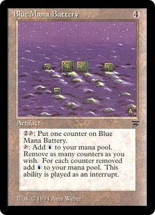 【ENG】《青の魔力貯蔵器/Blue Mana Battery》[LEG]