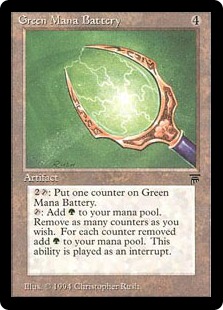 【ENG】《緑の魔力貯蔵器/Green Mana Battery》[LEG]