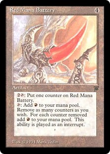 【ENG】《赤の魔力貯蔵器/Red Mana Battery》[LEG]