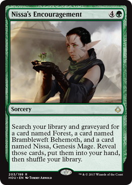 【ENG】《ニッサの激励/Nissa's Encouragement》[HOU]