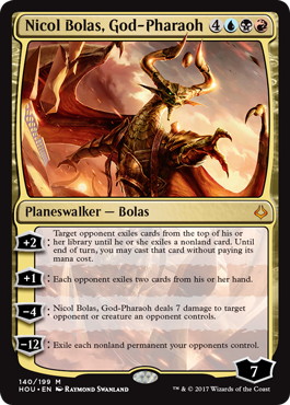 【ENG】《王神、ニコル・ボーラス/Nicol Bolas, God-Pharaoh》[HOU]