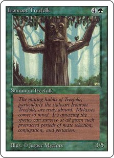 【ENG】《鉄の根の樹人族/Ironroot Treefolk》[2ED]