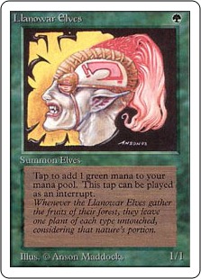 【ENG】《ラノワールのエルフ/Llanowar Elves》[2ED]