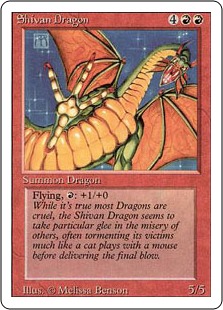 【ENG】《シヴ山のドラゴン/Shivan Dragon》[3ED]