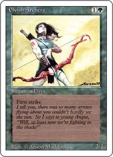【ENG】《エルフの射手/Elvish Archers》[3ED]