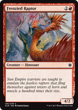 【ENG】【Foil】《激情の猛竜/Frenzied Raptor》[XLN]