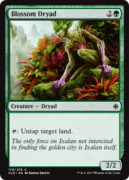 【ENG】【Foil】《開花のドライアド/Blossom Dryad》[XLN]