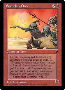 【ENG】《真鍮爪のオーク/Brassclaw Orcs》Illust.Dan Frazier[FEM]