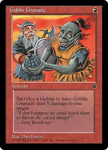 【ENG】《ゴブリンの手投げ弾/Goblin Grenade》Illust.Dan Frazier[FEM]