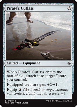 【ENG】【Foil】《海賊のカットラス/Pirate's Cutlass》[XLN]