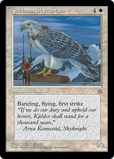 【ENG】《キイェルドーの飛空隊長/Kjeldoran Skycaptain》[ICE]