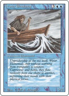 【ENG】《水の精霊/Water Elemental》[3ED]