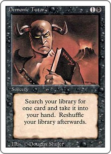 【ENG】《悪魔の教示者/Demonic Tutor》[3ED]
