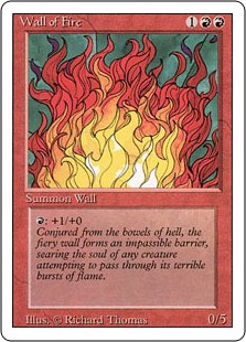 【ENG】《炎の壁/Wall of Fire》[3ED]