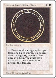 【ENG】《黒の防御円/Circle of Protection: Black》[3ED]