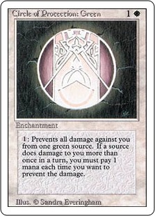 【ENG】《緑の防御円/Circle of Protection: Green》[3ED]