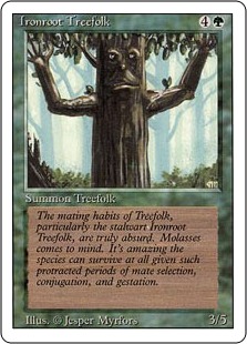 【ENG】《鉄の根の樹人族/Ironroot Treefolk》[3ED]