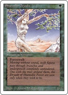 【ENG】《シャノーディンのドライアド/Shanodin Dryads》[3ED]