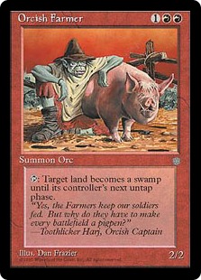 【ENG】《オークの農夫/Orcish Farmer》[ICE]