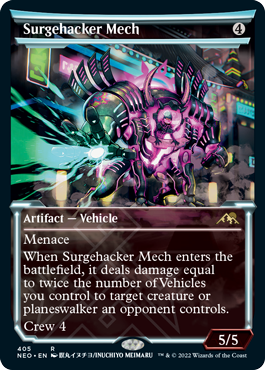 【ENG】【Foil】■ショーケース■《電圧改竄メカ/Surgehacker Mech》[NEO]