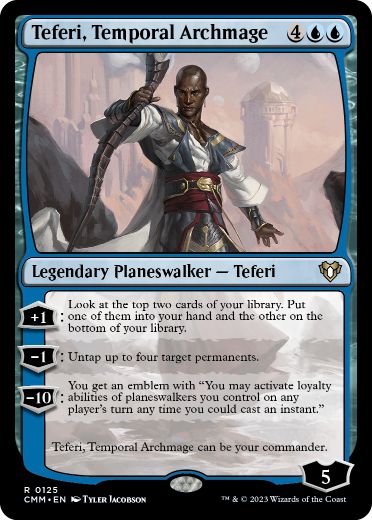 【ENG】《時間の大魔道士、テフェリー/Teferi, Temporal Archmage》[CMM]