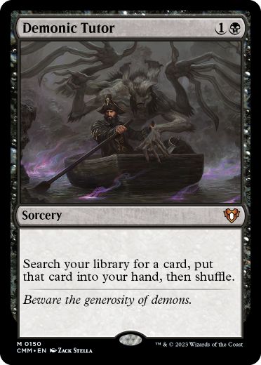 【ENG】《悪魔の教示者/Demonic Tutor》[CMM]
