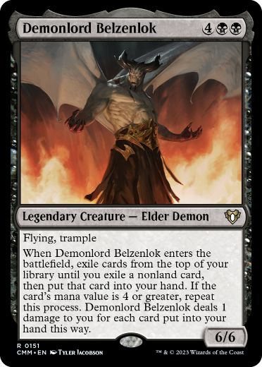 【ENG】《悪魔王ベルゼンロック/Demonlord Belzenlok》[CMM]