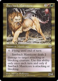 【ENG】《ノコギリ・マンティコア/Sawback Manticore》[MIR]
