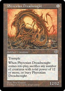 【ENG】《ファイレクシアン・ドレッドノート/Phyrexian Dreadnought》[MIR]