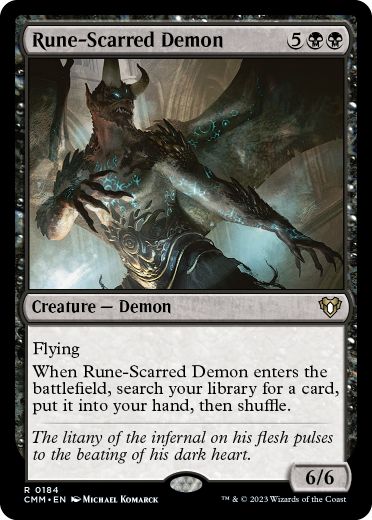 【ENG】《ルーン傷の悪魔/Rune-Scarred Demon》[CMM]
