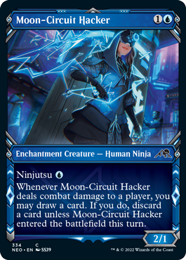 【ENG】【Foil】■ショーケース■《月回路のハッカー/Moon-Circuit Hacker》[NEO]