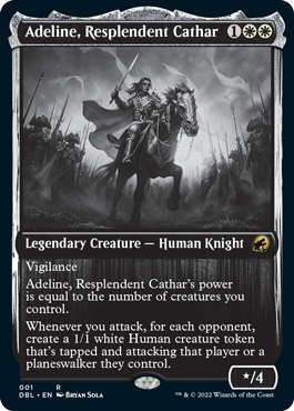 【ENG】【Foil】■DBL■《輝かしい聖戦士、エーデリン/Adeline, Resplendent Cathar》[MID]