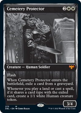 【ENG】【Foil】■DBL■《墓所の守護者/Cemetery Protector》[VOW]