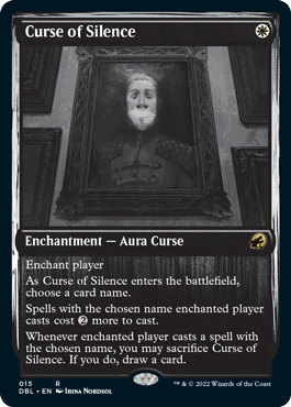【ENG】【Foil】■DBL■《静寂の呪い/Curse of Silence》[MID]